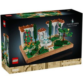 Resim Nessiworld 10359 Lego icons Çeşmeli Bahçe - Fountain Garden 1302 parça +18 yaş 