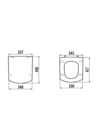 Resim Creavit Sorti Duroplast Amortisörlü Klozet Kapağı Beyaz Kc3181 