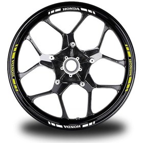 Resim Honda Yazılı Kısa Dış Şerit 16'Lı Jant Sticker Çift Renk Modeli 