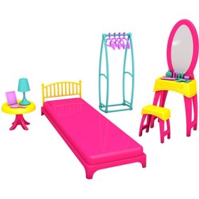 Resim Doğan Oyuncak Dünyası Linda'nın Yatak Odası - Yatak Odası Oyuncak - Yatak Odası Seti - Barbie Yatak Odası 