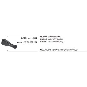 Resim Motor Takozu Arka 10494 Clıo-ıı Megane-ı Scenıc-ı Kango 7700832264 7700832264 