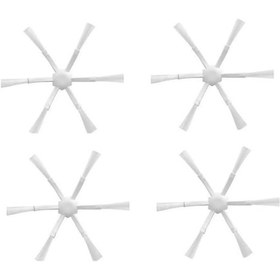 Resim Xiaomi Mop 2c Xmstjqr2c Uyumlu 4 Adet 6 Kollu Beyaz Yan Fırça 