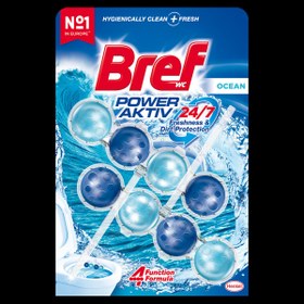 Resim Bref Power Aktiv Okyanus Kokulu Tuvalet Bloğu 10 Adet İkili Paket 