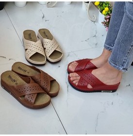 Resim Neon Shoes Kadın Günlük Hasır Desenli Terletmeyen Anatomik Ortopedik Taban Anne Dışarı Ev Terliği 001 