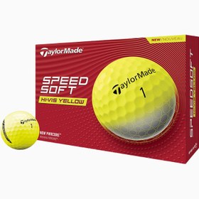 Resim SpeedSoft Golf Topu Ultra Yumuşak Duyum ve Yüksek Hız Performansı - Sarı 