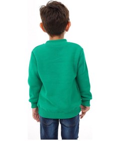 Resim Toontoy Kids Toontoy Erkek Çocuk Nakışlı Sweatshirt Çimen Yeşili 