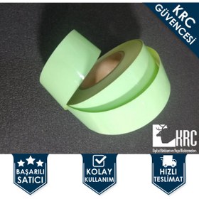 Resim KRCDİJİTAL Fosforlu (fotolümen) Şerit Bant Folyo-lümen Folyo 5cm X 10m 