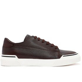 Resim Derimod Erkek Kahverengi Bağcıklı Deri Sneaker,Kışlık Spor Ayakkabı 25WFD6207FT 