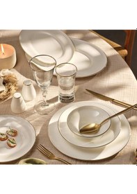 Resim Emsan Alicia Gold 60 Parça Fıne Bone Yemek Takımı Beyaz 