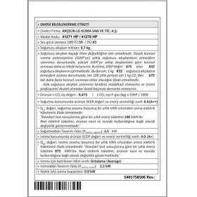 Resim Beko 41270 Hp Gri Renk Split Klima (Wi-Fi Özellikli) 