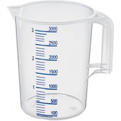 Resim BlackBird Home Sert Plastik Şeffaf Maşrapa 3000ml Ölçekli 
