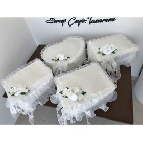 Resim Serap Tasarım Nişan Seti Damat Bohçası Gelin Bohçası Nişan Bohçası Çeyiz Bohçası 