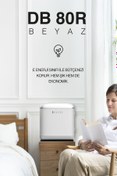 Resim Dijitsu DİJİTSU DB80RWH RETRO BEYAZ MİNİ BUZDOLABI 