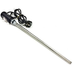 Resim Sern 400w Siyah Renk On/off Hp03 Model Havlupan Isıtıcı Rezistans 230v L:370mm 110cm Ttr Fişli 1/2'' Yarım Parmak 