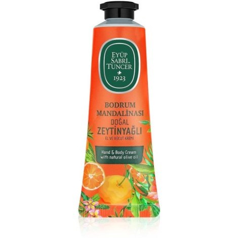 Eyüp Sabri Tuncer Doğal Zeytinyağlı Bodrum Mandalinası El ve Vücut Kremi 50 ml - Nemlendirici, Vegan ve Parabensiz Fiyatı ve Özelliklerı - Badem
