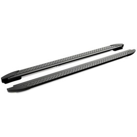 Resim Turtle Peugeot Traveller Mk3 2017-2024 / Uzun Şasi Era V1 Araca Özel Uyumlu Yan Basamak Siyah 