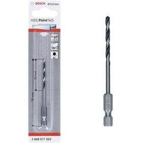 Resim Pointteq Altıgen Şaftlı Hss Matkap Ucu 3,5 Mm 