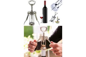 Resim Munico 2 Fonksiyonlu Paslanmaz Metal Tirbuşon Cepte Taşınabilir Barmen ve Garsonlar Için Kaliteli Açacak 