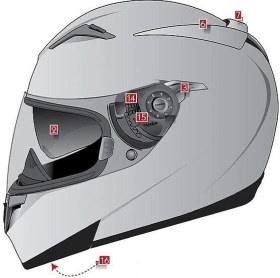 Resim Shark S900/S700 Güneş Camı VZ2418P 