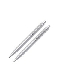Resim Parlak Krom Gövde Ve Klips Tükenmez+versatil 0.7mm Set Çok Renkli 