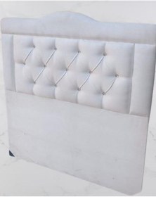 Resim Bengi Ticaret Dk El Yapımı Tay Tüyü Kumaş Tek Kişilik Başlık Beyaz 90 