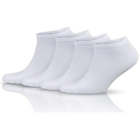 Resim Ozzy Socks 4 Çift Ekonomik Pamuklu Beyaz Erkek Patik Beyaz 