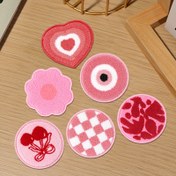 Resim Sevimli Pembe Seri Araba Dekoratif Pedler, Ev Yalıtım Pedleri, El Yapımı Hediyeler, Ev Dekorasyonu Aksesuarı 