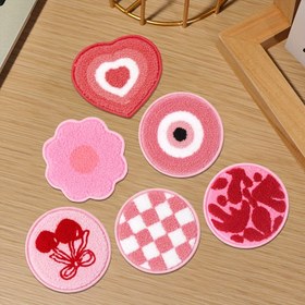Resim Sevimli Pembe Seri Araba Dekoratif Pedler, Ev Yalıtım Pedleri, El Yapımı Hediyeler, Ev Dekorasyonu Aksesuarı 