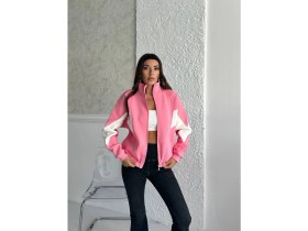 Resim Zeynep Öykü Style Kadın3 Iplik Içi Şardonlu Garnili Oversize Kalıp Hırka Eşofman Üstü Sweatshirt 