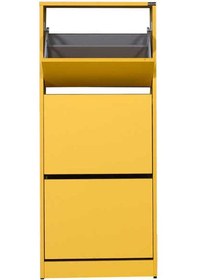 Resim Flat Duo 3 Katlı Ayakkabılık Dolabı - Hardal 