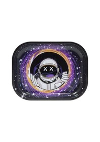 Resim Küçük Metal Tepsi Astronot-1695 beyaz 