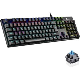 Resim Hello Papana Lenovo Lecoo KG1101 Q Trk Usb+Makro Tuşlu Mekanik+Blue Switch Rgb Aydınlatmalı Gaming Klavye 