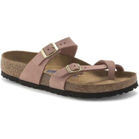 Resim Birkenstock Mayari Soft Footbed Nubuck Leather Kadın Pembe Terlik 