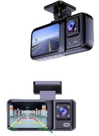 Resim shopwave DVR Araç İçi Kamera Ön ve İç Kamera 2 İnç Ekranlı Çift Kamera 