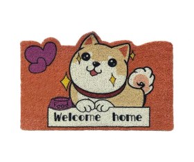 Resim River World Kapı Paspası Tasarımı Sevimli Hayvan Çok Renkli 