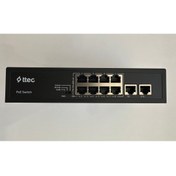 Resim Ttec Nif Bilişim 10120PG 8 Port 10/100M PoE 2 Port Gigabit Uplink Tak Çalıştır 120W PoE Switch 
