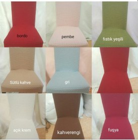 Resim Petek Likralı Bürümcük Sandalye Kılıfı 1 Adet 