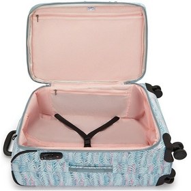 Resim Kıplıng New Youri Spin M Orta Boy Tekerlekli Valiz Desenli Palmtree Leaves Desenli Çok Renkli 