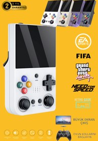 Resim AyrStore M21 64GB IPS HDMİ TV 20000+ Oyunlu Retro Arcade Atari PSP/PS1/Fıfa Gta Mario Games Oyun Konsolu 