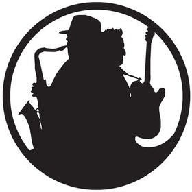 Resim Caz Müzik Temalı Sticker Tip 2 20 X 20 Cm 