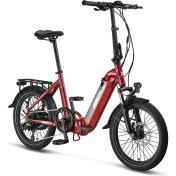 Resim KRONOS ELEKTRİKLİ KATLANIR BİSİKLET 390H HYD 20 JANT 7 VİTES BORDO 
