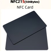 Resim 10 Adet Yeniden Yazılabilir Siyah NFC Etiketi - 215 Çipli, Programlanabilir NFC İş Kartı, Android ve Tüm Cep Telefonları ile Cihazlar İçin 