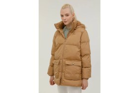 Resim Kinetix W-Bella Coat 2pr Camel Kadın Uzun Kaban 