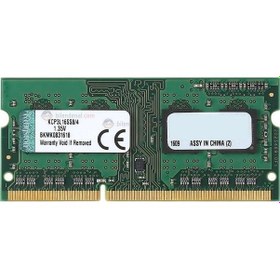 Resim Kingston KCP3L16SS8/4 4GB DDR3 1600 MHz SODIMM Notebook Bellek 