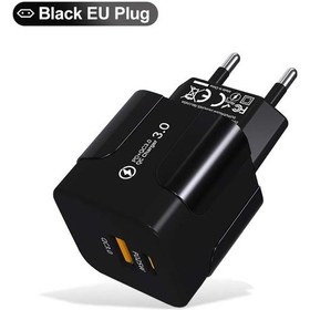 Resim İphone Uyumlu 16 Pro/android İçin Minik 20w Usb C Hızlı Şarj Cihazı, Çoklu Koruma Eu Black 02 