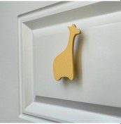 Resim Pomerol Sarı Zürafa Dolap Kulpu - Çocuk Odası, Mutfak Ve Banyo İçin Modern Ve Dayanıklı Mobilya Kulp , Dh 