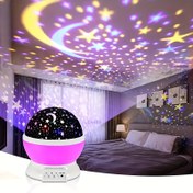 Resim Yıldız ve Ay Projeksiyon Lambası, USB Takılabilir Model 
