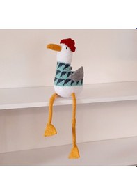 Resim Amigurumi Örgü Oyuncak Martı 