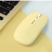 Resim Sessiz Bluetooth Fare Marcaron Bilgisayar Dizüstü Optik Fare Kablosuz İpad Yellow Diğer 