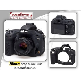 Resim EasyCover Nikon D750 Silikon Kılıf Siyah 
